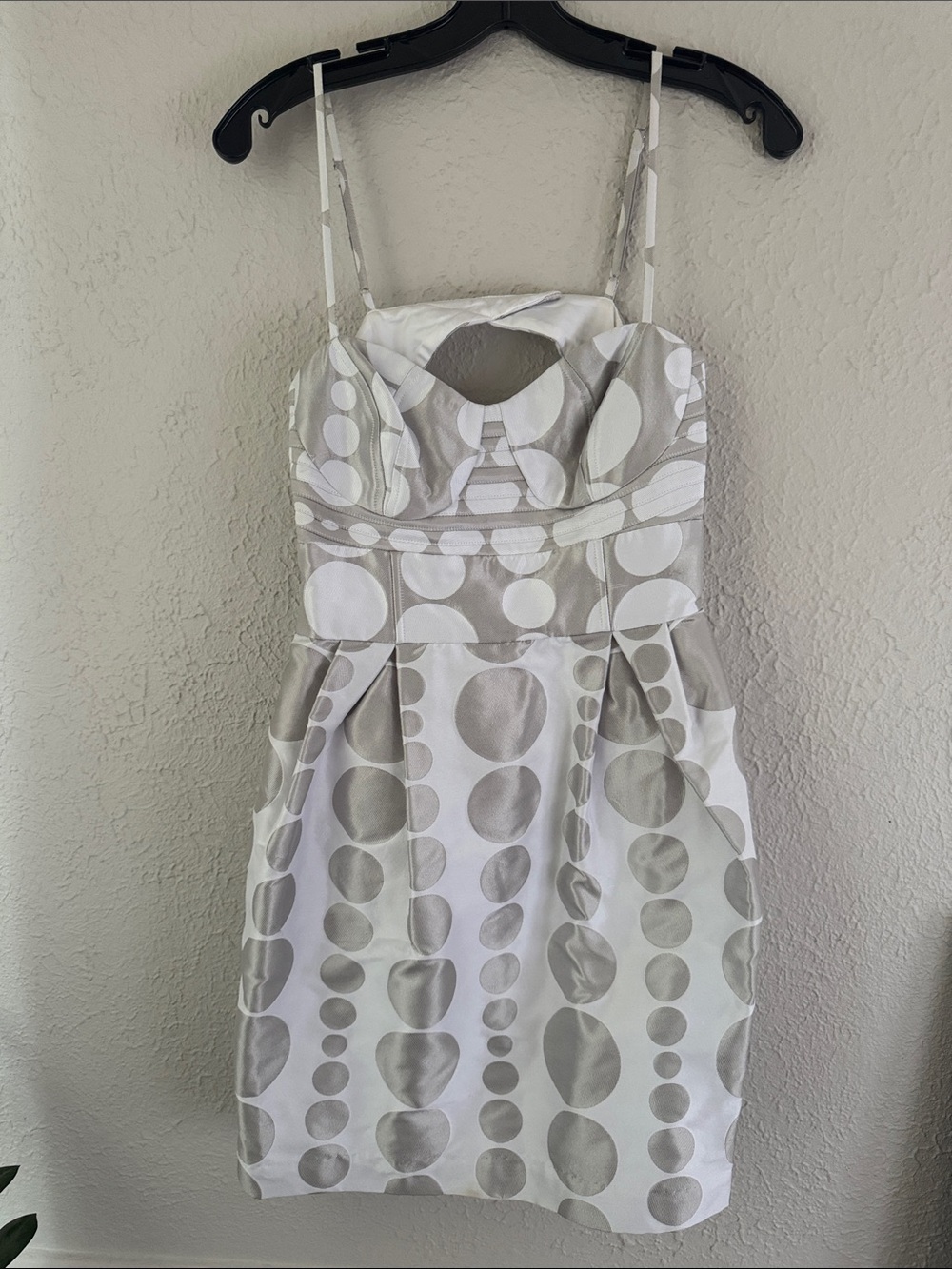 Walter White and Silver Polka Dot Mini Dress with open back